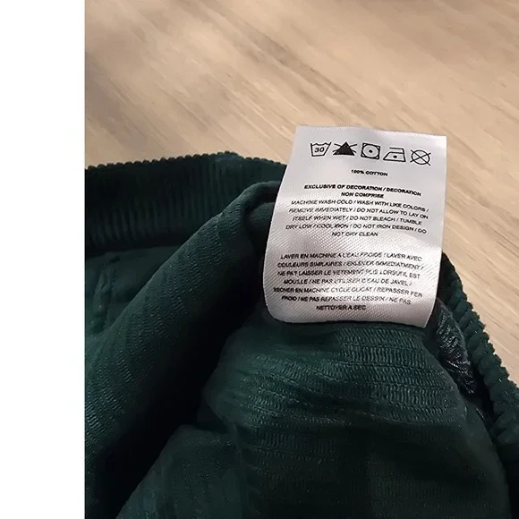 Extremely RARE Malbon Corduroy Mens Pants Green 30x27 Casual Golf Made in Korea